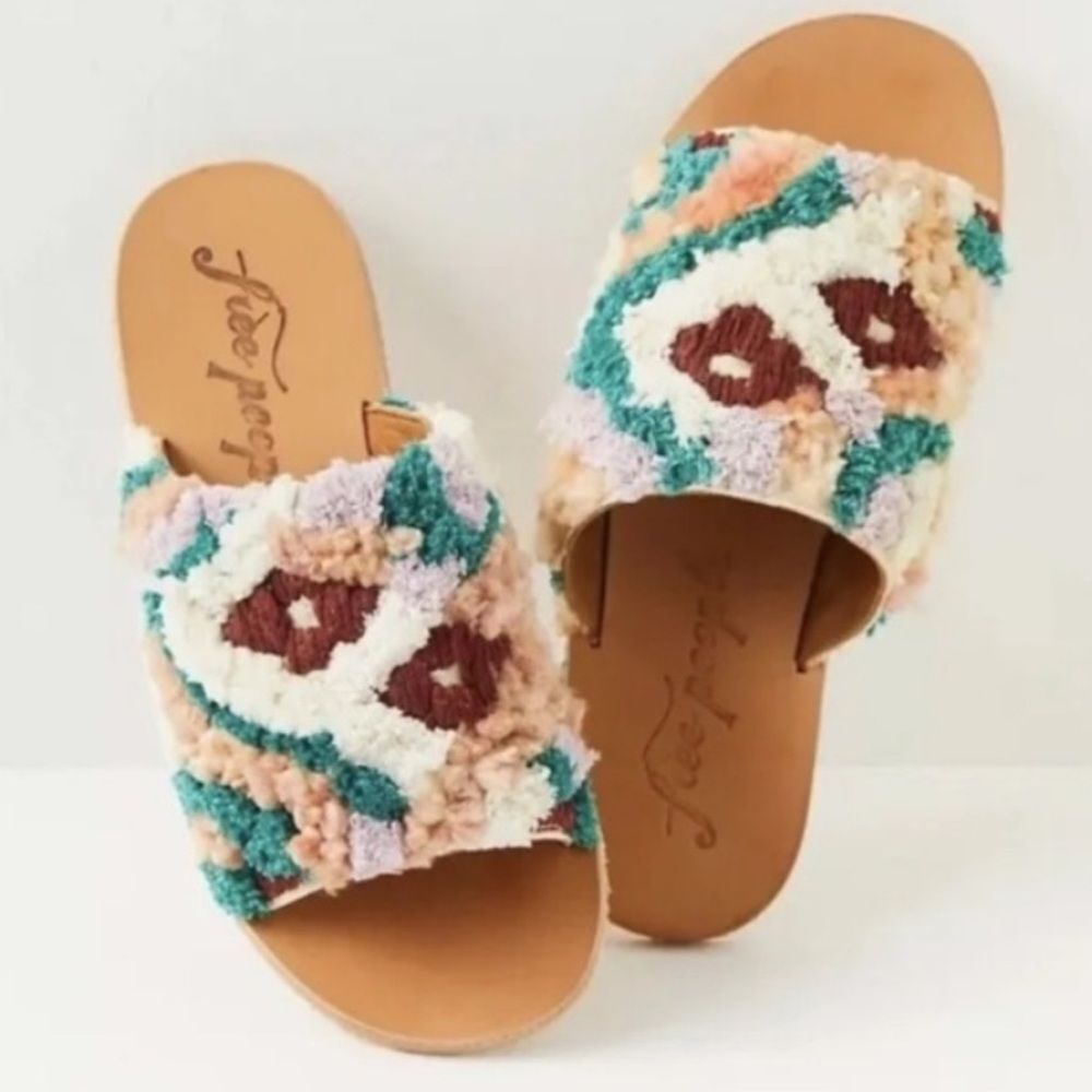 Free People Yuma Woven Mule Sandals